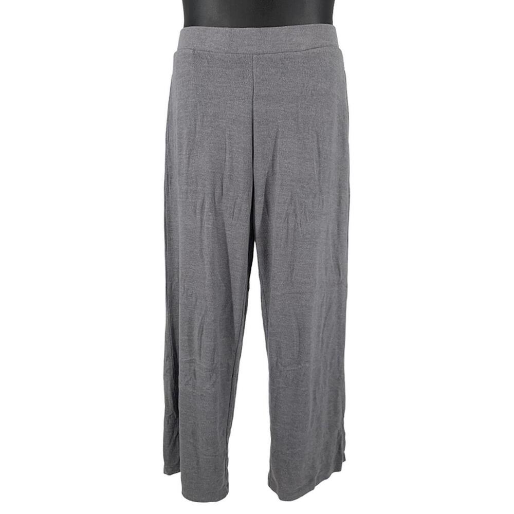 Lisa Rinna Collection Brushed Hacci Pants Steel - Regular